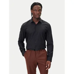 HUGO Srajca Kenno 50500965 Črna Slim Fit