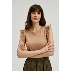 Marisse Womens Blouse L-Ts-4388 Coffee