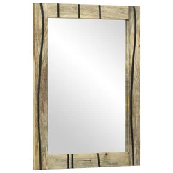 Zrcalo za kupaonicu Pravokutni Prirodna 50 x 2,5 x 70 cm