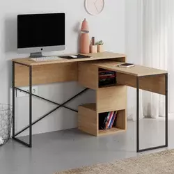HANAH HOME Radni sto Badau Sapphire Hrast