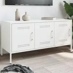 TV ormarić bijeli 100,5 x 39 x 50,5 cm čelični