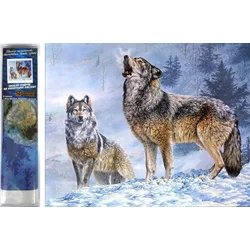 Norimpex Diamantna slika Volk klic 30x40cm