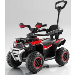 Guralica Motor quad na akumulator mini  6V sa ručkom MB0664 crvena boja 588636