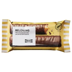 BELÖNING Mlečna čokolada, tabla, ovas i karamela Sa sertifikatom Rainforest Alliance, 40 g