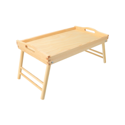 AtmoWood Lesena servirna mizica za v posteljo 50 x 30 cm