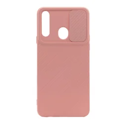 Maska Camera Shield solid Tip1 za Samsung A20s/ A207F, Roze