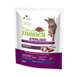 TRAINER Suva hrana za mačke Natural Sterilised Cat, Pačetina, 300g