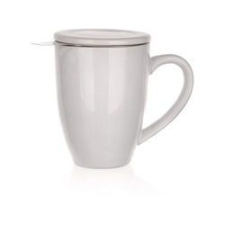 Keramični vrč 350 ml, pokrov + sito iz nerjavečega jekla