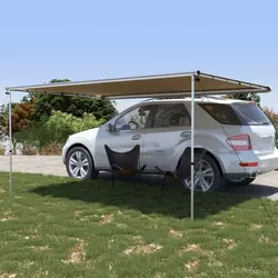 vidaXL Tenda za avtodom in počitniško prikolico 4x2,5x2,15 m bež