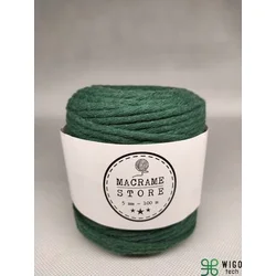 shumee Zelena bombažna makrame vrvica 5MM/100M