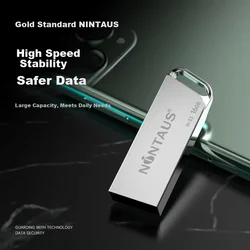 Nintaus USB Flash memorija, 16GB, USB 2.0, Srebrne boje