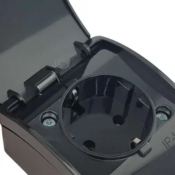 ViPlast ENOJNA NADOMETNA VTIČNICA SCHUKO, ČRNA, IP44, ODPORNA PROTI VLAGI