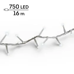 Lumineo LED lampice za jelku Compact Soft Glow, 750 lampica, 16 m, Bele