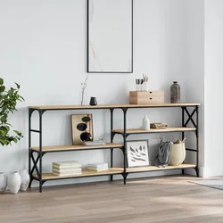 Konzolni stol boja hrasta 180x29x76,5 cm konstruirano drvo