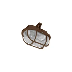 Spoljno plafonsko svetlo OVAL 1xE27/60W/230V IP44 braon