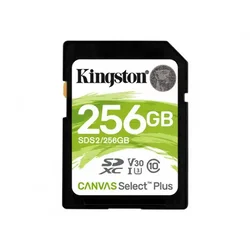 Kingston Canvas Select Plus SD kartica, 256GB, Klasa 10 100 MB/s, 85 MB/s