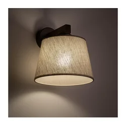 Brilagi - Zidna lampa LATTE 1xE27/15W/230V borovina/bež