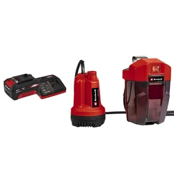 EINHELL GE-SP 18 Li - Solo/ Aku. pumpa za čistu vodu + Power-X-Change 18V 4/0Ah punjač i baterija