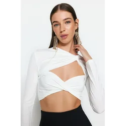 Trendyol Milla ženska bluza TPRAW23BZ00030, Ecru-Ecru