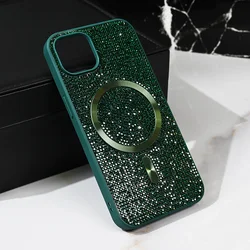 Maska za telefon Magsafe Glam za iPhone 14 6.1, Zelena