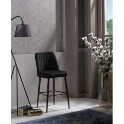 Hanah Home Set 4 barske stolice Vento Crni
