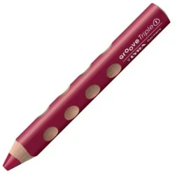 Lyra Groove TripleOne Ergonomic Triangular 3-In-1 Barvni svinčnik Bordeaux 1 kos