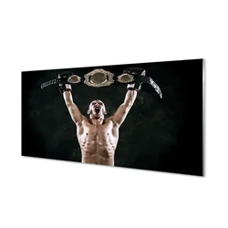 tulup.si Slika na steklu Moški pas 140x70 cm 4 obešalnika