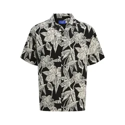 JACK & JONES Muška košulja 12274953, Crno-bež