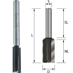 ENT utorni rezkar HW, 10 x 30 mm, l 90 mm