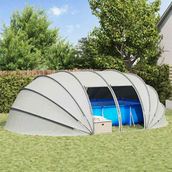 Šator za bazen Siva 538 x 440 x 204 cm