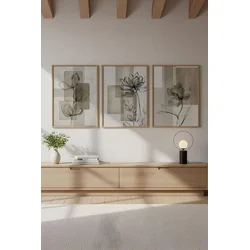 Wallxpert Slika Huhu714, 50 x 35cm, 3 dela