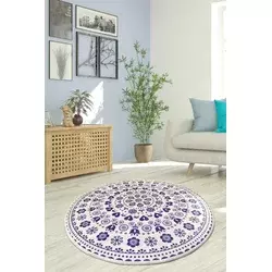 Conceptum Hypnose Tepih Venice, O100 cm, Plavo-beli