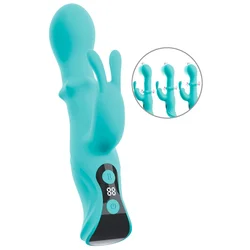 beau coeur Oriven Slide Ring Rabbit Vibrator Turquoise