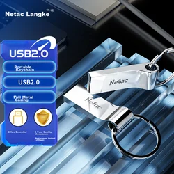 Netac USB Flash memorija, 64GB, USB 2.0, Srebrne boje