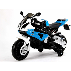 STIV Dečiji motor sa pomoćnim točkovima BMW 1000RR, Licencirani model, Plavi
