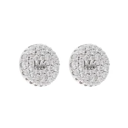 Uhani Michael Kors Pave Mk Stud MKC1496AN040 Rhodium Clear Cz