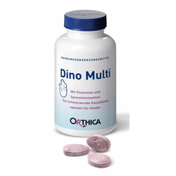 ORTHICA prehransko dopolnilo Dino Multi, 120 žvečljivih tablet