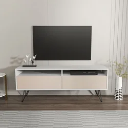 Hanah Home V Komoda Flay, 140x53,2x35 cm, Bela