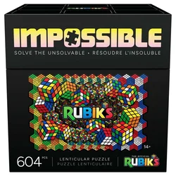 Lentikularna sestavljanka Rubiks Impossible - 604 kosov