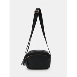 Sinsay - Crossbody torba od veštačke kože - crno