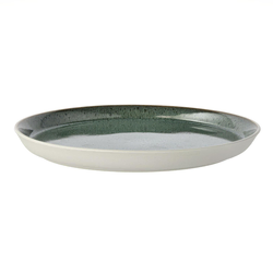 Jedilni krožnik GASTRO 27 cm, bela/zelena, kamnita posoda, Bitz