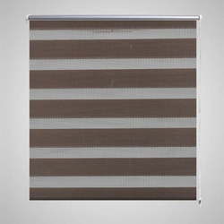 Zebra zavjesa 40,9x100 cm Širina tkanine 36,7 cm boje kave