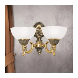 Orion WA 2-1201/2 - Zidna lampa ROCCA 2xE27/60W/230V bronza/bela
