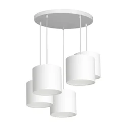 Luster na sajli ARDEN 5xE27/60W/230V bela