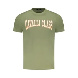 Cavalli Class Muška majica TXT61AJD060, Maslinasta