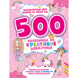 Fantastični svet zabave sa više od 500 nalepnica za kreativne devojčice
