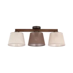 Brilagi - Plafonski luster LATTE SABIA 3xE27/15W/230V borovina/mix