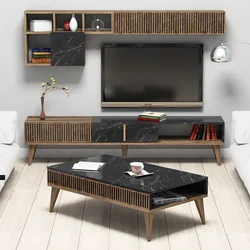 Hanah Home Set TV Komoda i klub sto Orah