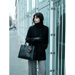 Sinsay - Klasični kaput sa visokom kragnom - crno
