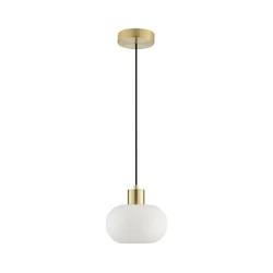 Brilliant - Luster na sajli FANNY 1xE27/20W/230V, prečnik 22 cm, mesing